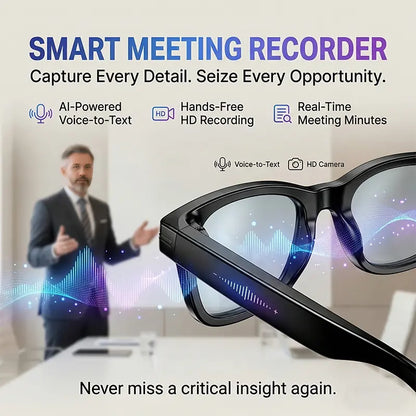 AI Smart Glasses - Wearable Tech Gadgets with 8MP HD Camera, Hands-Free Capture, Bluetooth Audio & Calls, Real-Time Translation, Photochromic Lenses for Travel & Daily Use